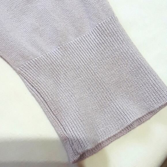 Womens Sz L Purple Lavender Fairy Soft Viscose Blend Long Sleeve Top Ellen Tracy - Picture 7 of 12